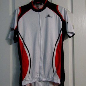 Zero Bike Cycling Jersey Men's Size Medium Pouch Elastic Zip Down